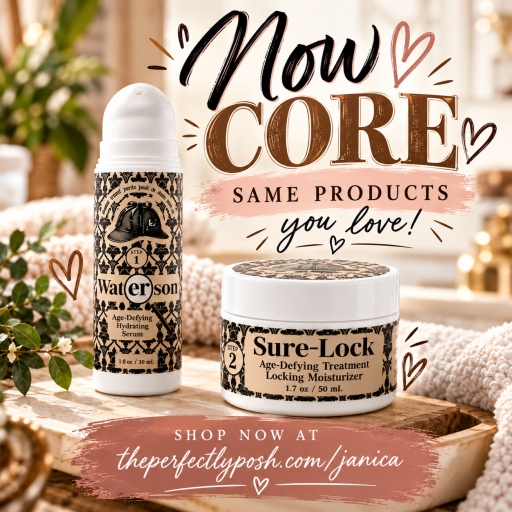 Wat(er)son serum and Sure-Lock balm, now core at Perfectly Posh