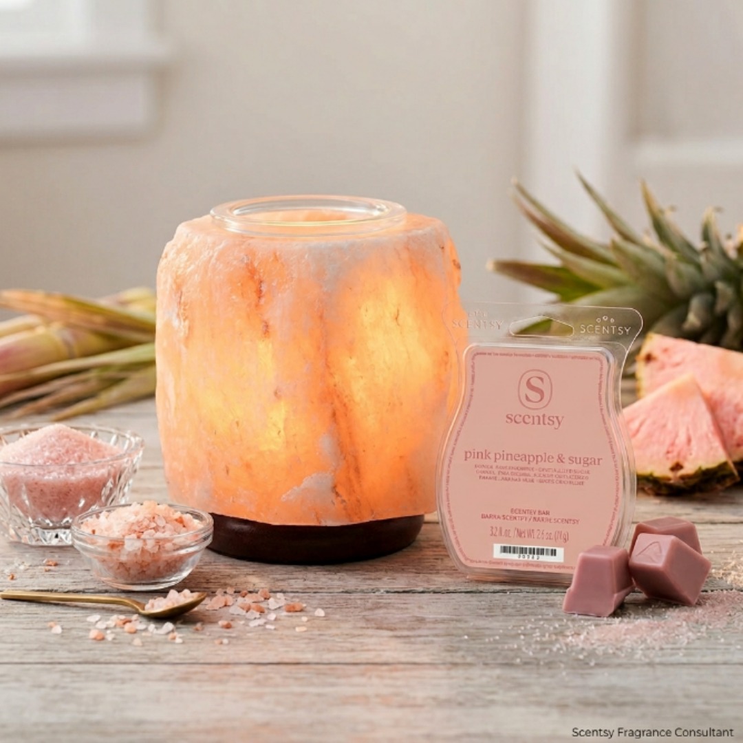 Hand~carved from genuine Himalayan rock salt, every piece is one of a kind 🤍

The Himalayan Salt Warmer gives off the softest glow and that instant calm feeling the moment it's lit. Pair it with Pink Pineapple & Sugar for sweet meets serene.

Tap the link in bio 🤍
#janicaspamperedlife #himalayansalt #calmvibes #scentsy