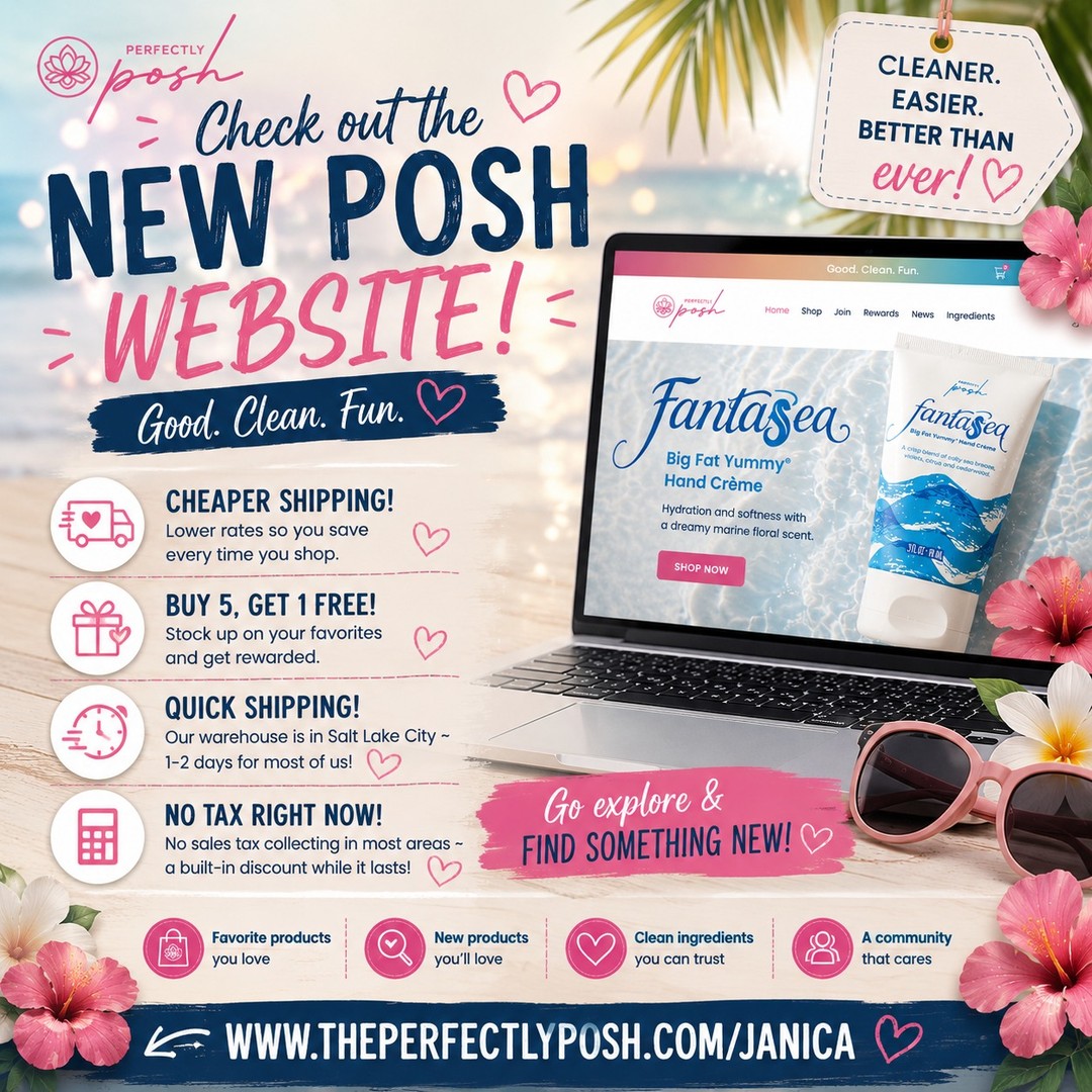 Perfectly Posh has been making some really exciting changes lately ~ and the new website is one of the best ones.

Easier to navigate, easier to shop, and honestly easier to discover things you didn't even know existed. Plus shipping is faster now ~ one to two days for most of us in this area.

Worth a look if you haven't been over recently. Link in bio!

#janicaspamperedlife #perfectlyposh #shopsmall #skincarefinds