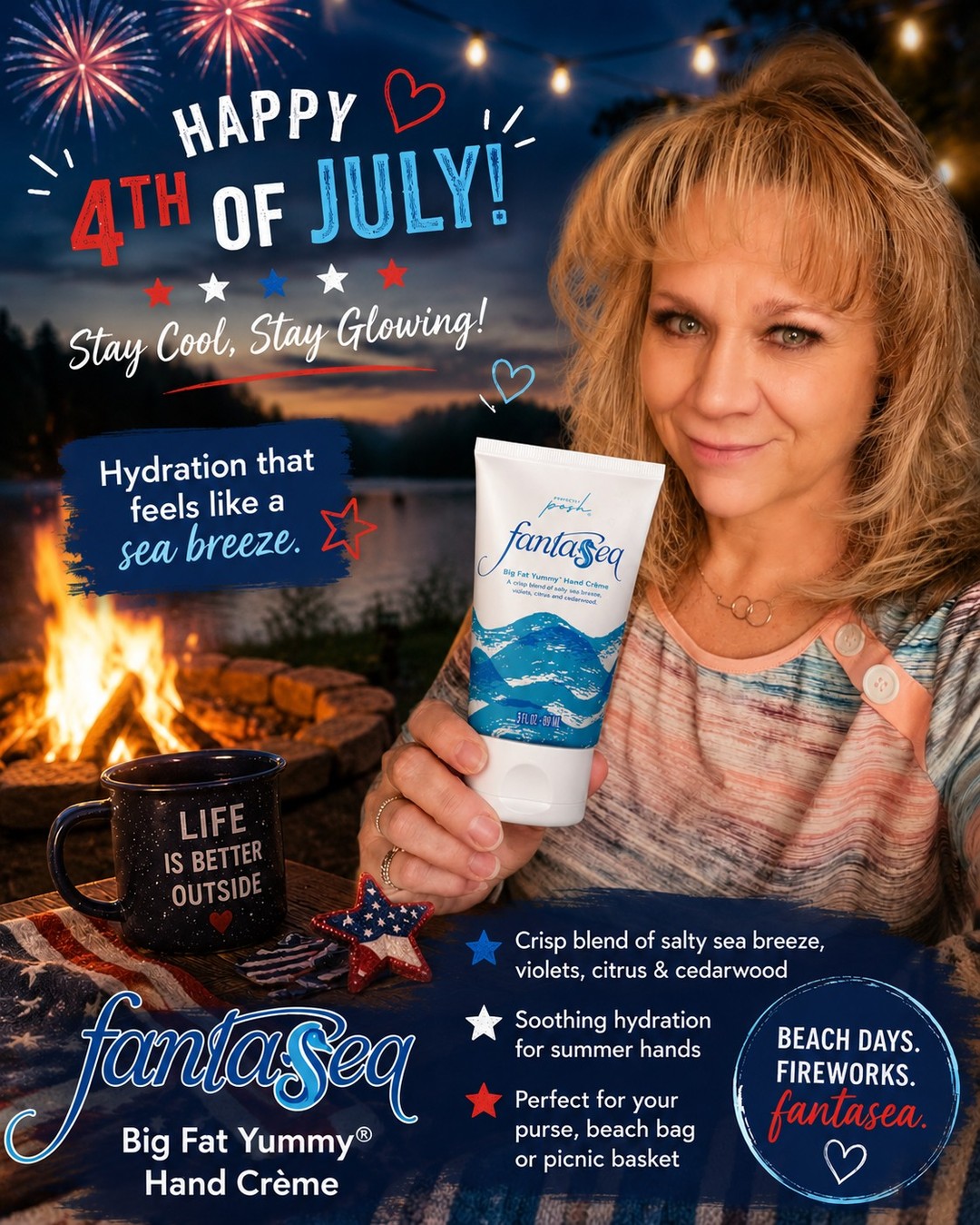 Happy 4th of July! 🤍

We made it back from the property just in time to celebrate ~ dogs are tired, the hubby is happy, and I've got Fantasea~soft hands after a whole weekend of campfire and fresh air. 😄

Hope your day is full of exactly what you love most.

#janicaspamperedlife #july4th #perfectlyposh #dreamofsummer
