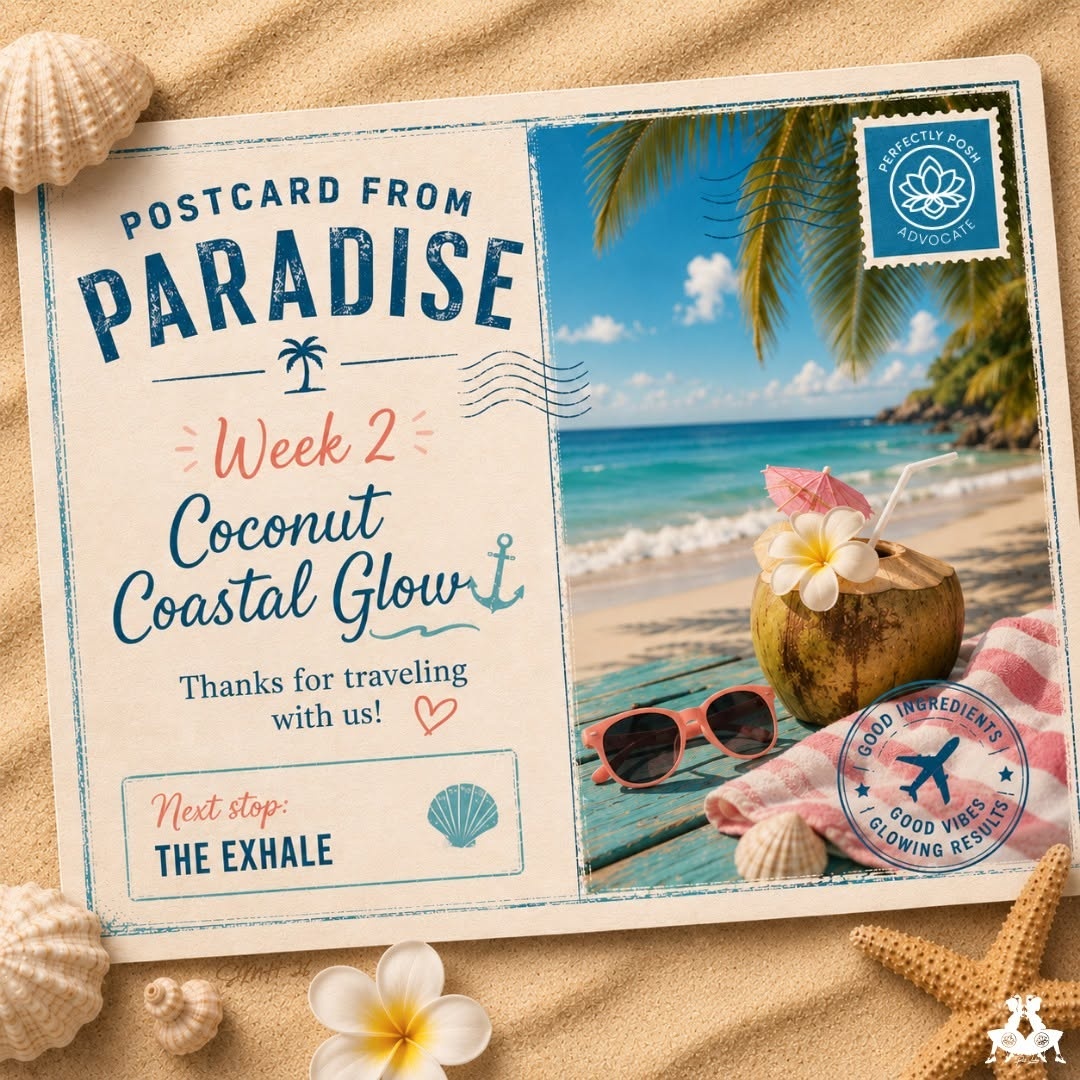 Week 2 is here and we're heading somewhere good. 🌴

New destination, new product, new escape ~ and this one smells like an actual tropical vacation.

ℂ𝕠𝕔𝕠𝕟𝕦𝕥 ℂ𝕠𝕒𝕤𝕥𝕒𝕝 𝔾𝕝𝕠𝕨 starts now.

Where would you go if you could escape this week?

#janicaspamperedlife #perfectlyposh #dreamofsummer #complexionperfection #selfcaresummer