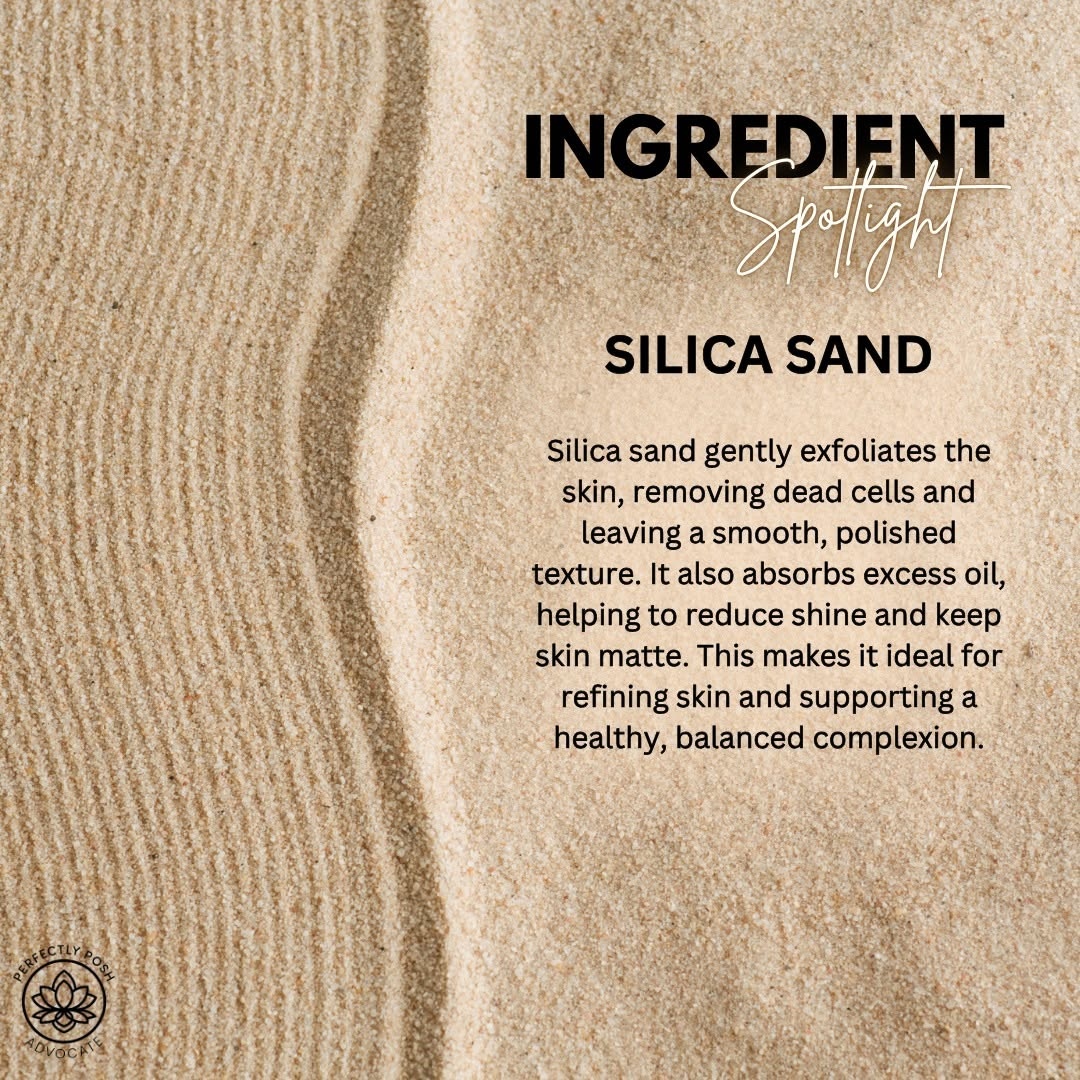 Here's what's packed in Walk on the Beach this week. 🌿

Silica sand ~ natural exfoliation that buffs away rough skin without micro~tears. Pumice ~ tackles the stubborn stuff on heels and elbows. Plum seed oil ~ lightweight, deeply hydrating, leaves skin genuinely nourished after.

Good ingredients. Good vibes. Glowing results.

#janicaspamperedlife #perfectlyposh #walkonthebeach #goodingredients #skincare