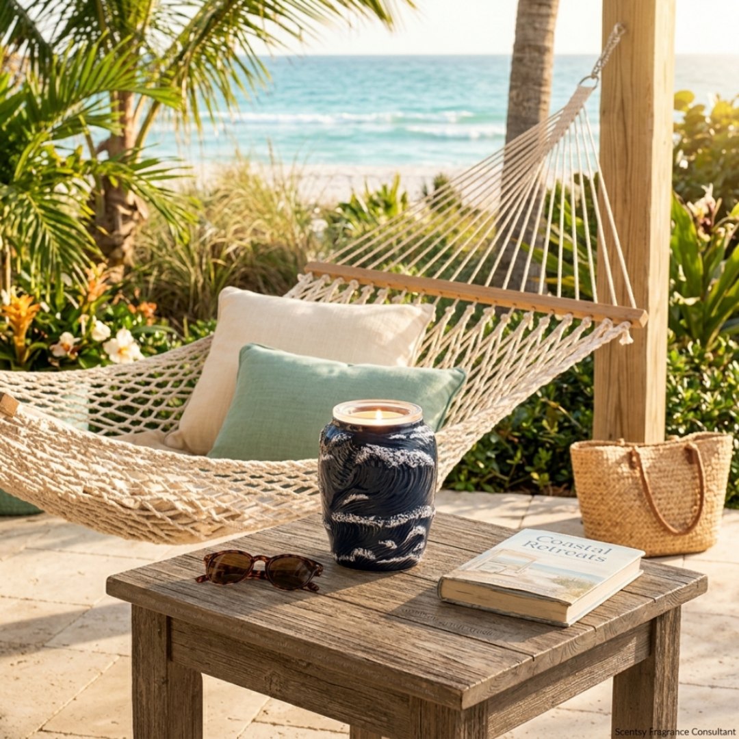 🌊 Happy Hammock Day 😌

The Ocean Crest Warmer has that same peaceful feeling as swaying in a hammock by the water. Sculpted waves capture the motion of the sea, and it brings that coastal calm right into your home 🐚

Calming, artistic, and a good reminder to slow down

Where would your perfect hammock be? 🌴 beach, 🏡 backyard, 🌲 mountains, or 🚤 lake? 👇

#OceanCrest #CoastalDecor #ScentsyWarmer #BeachHouseStyle #janicaspamperedlife