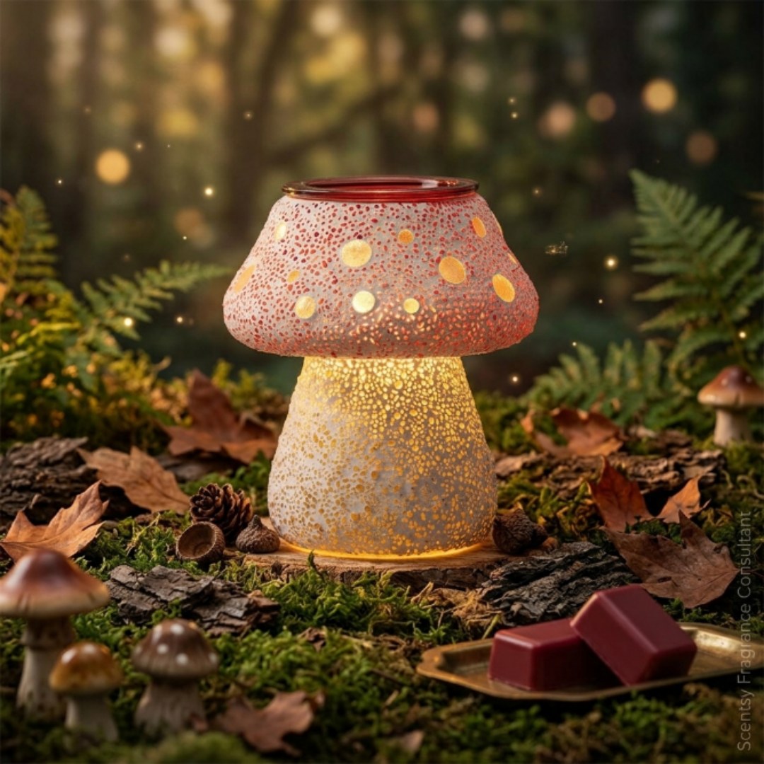 Cute, cozy, and full of whimsy 🍄✨ Meet Cute as a Button

A handcrafted mosaic mushroom warmer with the dreamiest dappled glow when it's lit

If you built a dream fairy garden, what would be in it?

#cottagecore #whimsicaldecor #janicaspamperedlife #scentsy
