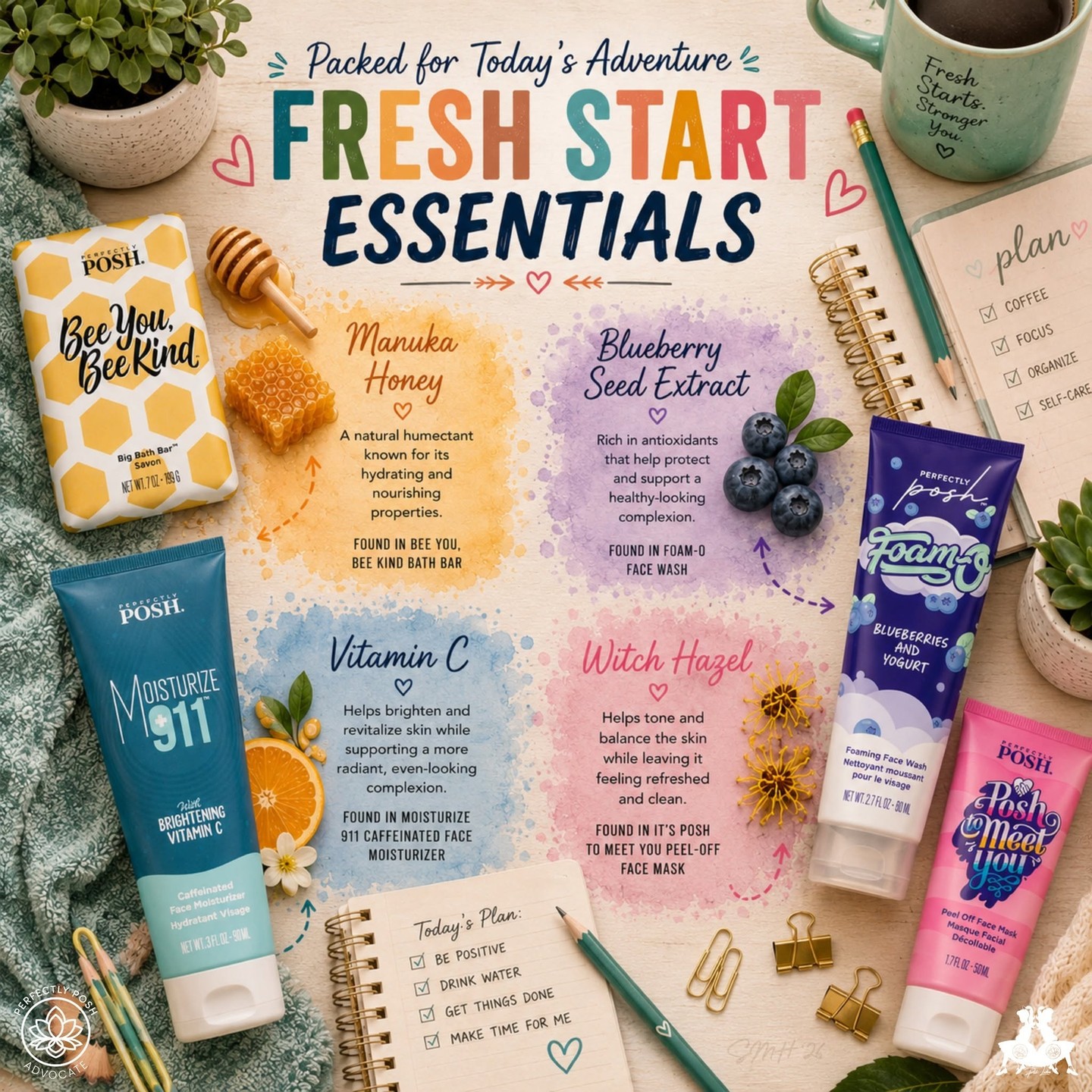 What's powering this week's fresh start 🤍 Manuka honey, blueberry seed extract, vitamin C, and witch hazel, all doing real work.

#janicaspamperedlife #ingredientspotlight #freshstart