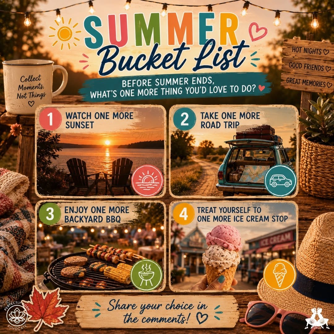 Before summer ends, what's one more thing you'd love to do? Sunset, road trip, backyard BBQ, or ice cream stop? 👇

#janicaspamperedlife #summerhurrah #onemorething