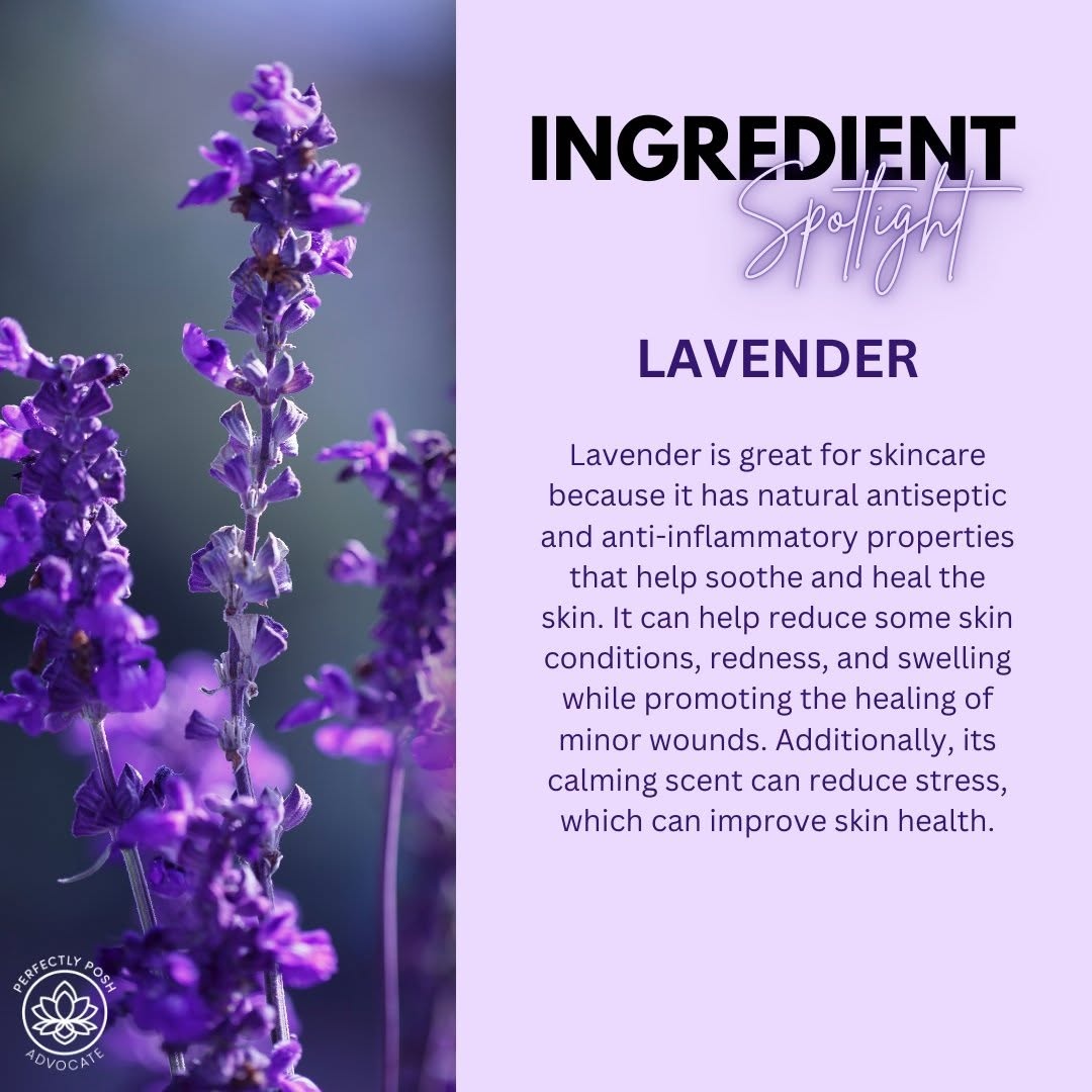 Ingredient spotlight: lavender 🤍 

It's in Very Sleepy for a reason, this stuff is made to calm your skin AND your mood before bed. Sometimes self-care is just giving yourself permission to slow down. 

#selfcareyourway #perfectlyposh